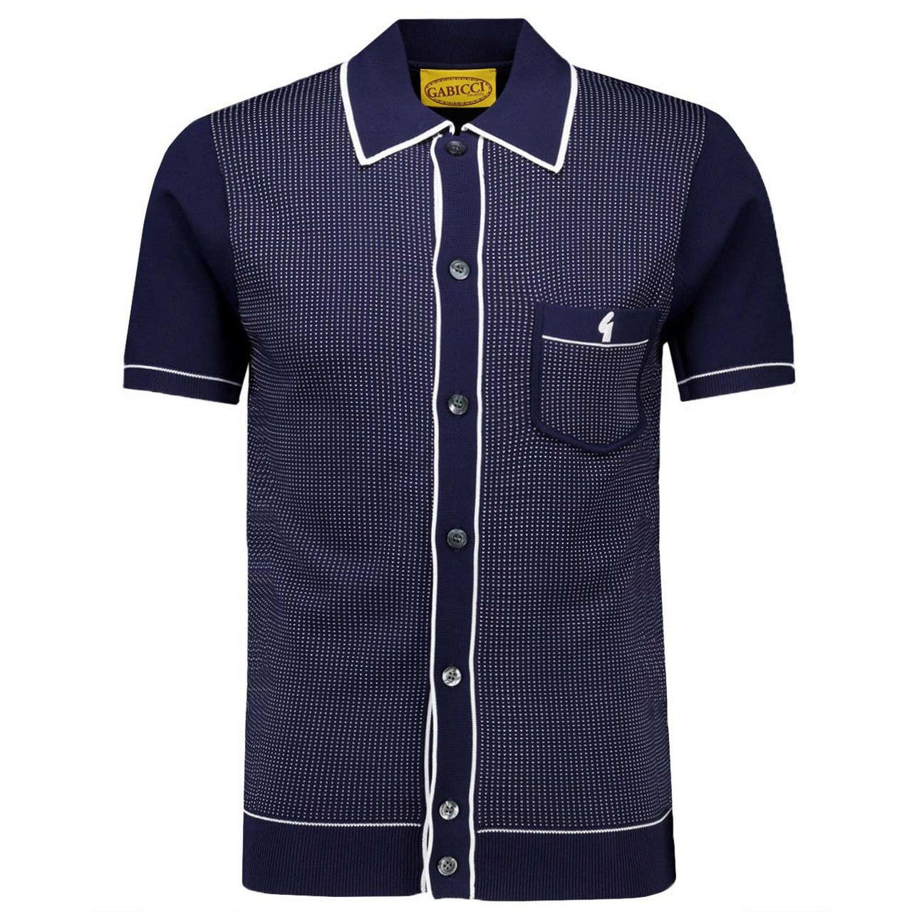 Gabicci Archive Di Lello Knit Shirt Navy