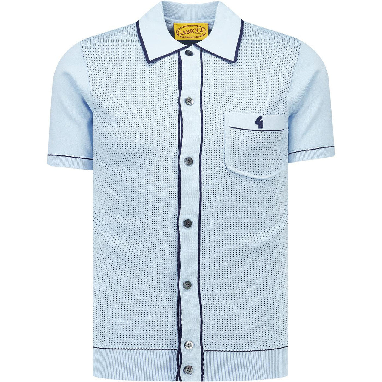 Gabicci Archive Di Lello Knit Shirt Sky