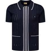 Gabicci Vintage Geller Knit Polo Navy