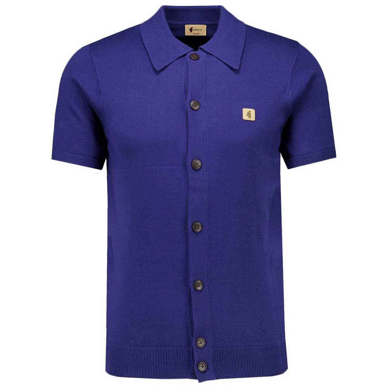 Gabicci Vintage Guinness Knit Shirt Blue