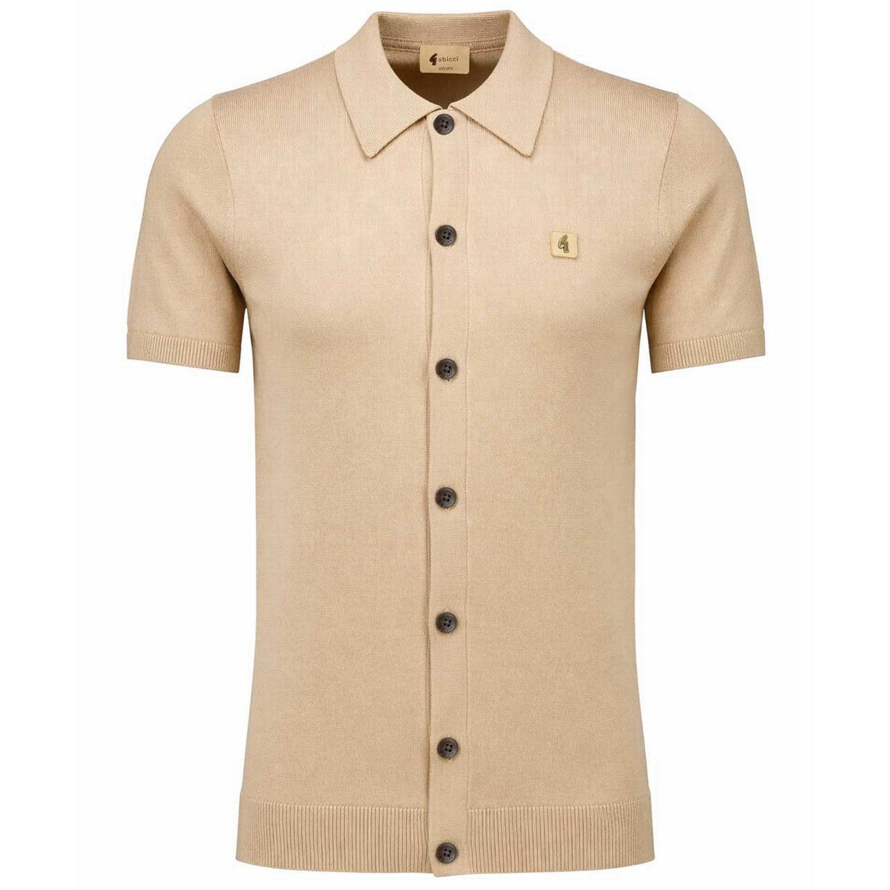 Gabicci Vintage Guinness Knit Shirt Sand
