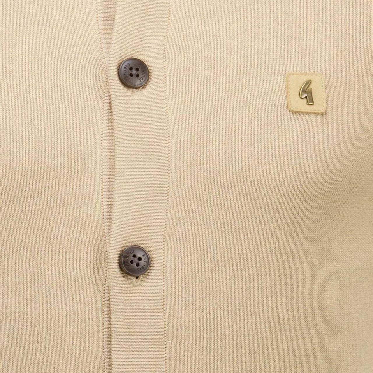 Gabicci Vintage Guinness Knit Shirt Sand