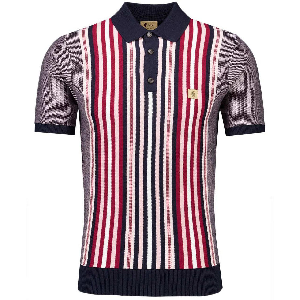 Gabicci Vintage Jed Knit Polo Navy