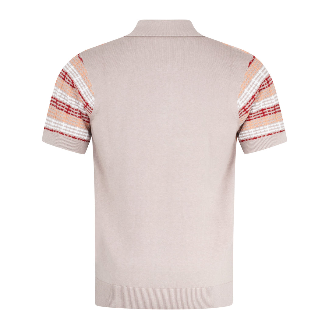 Gabicci Vintage Gordon Knit Shirt Mushroom