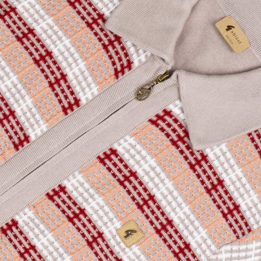 Gabicci Vintage Gordon Knit Shirt Mushroom