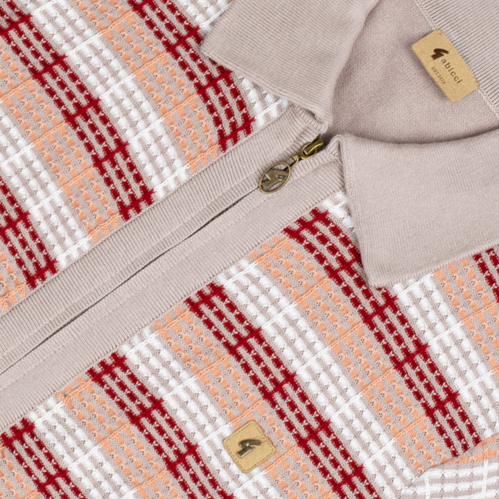 Gabicci Vintage Gordon Knit Shirt Mushroom
