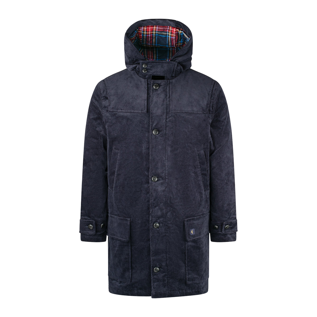 Gabicci Vintage Chuck Cord Duffel Coat Navy