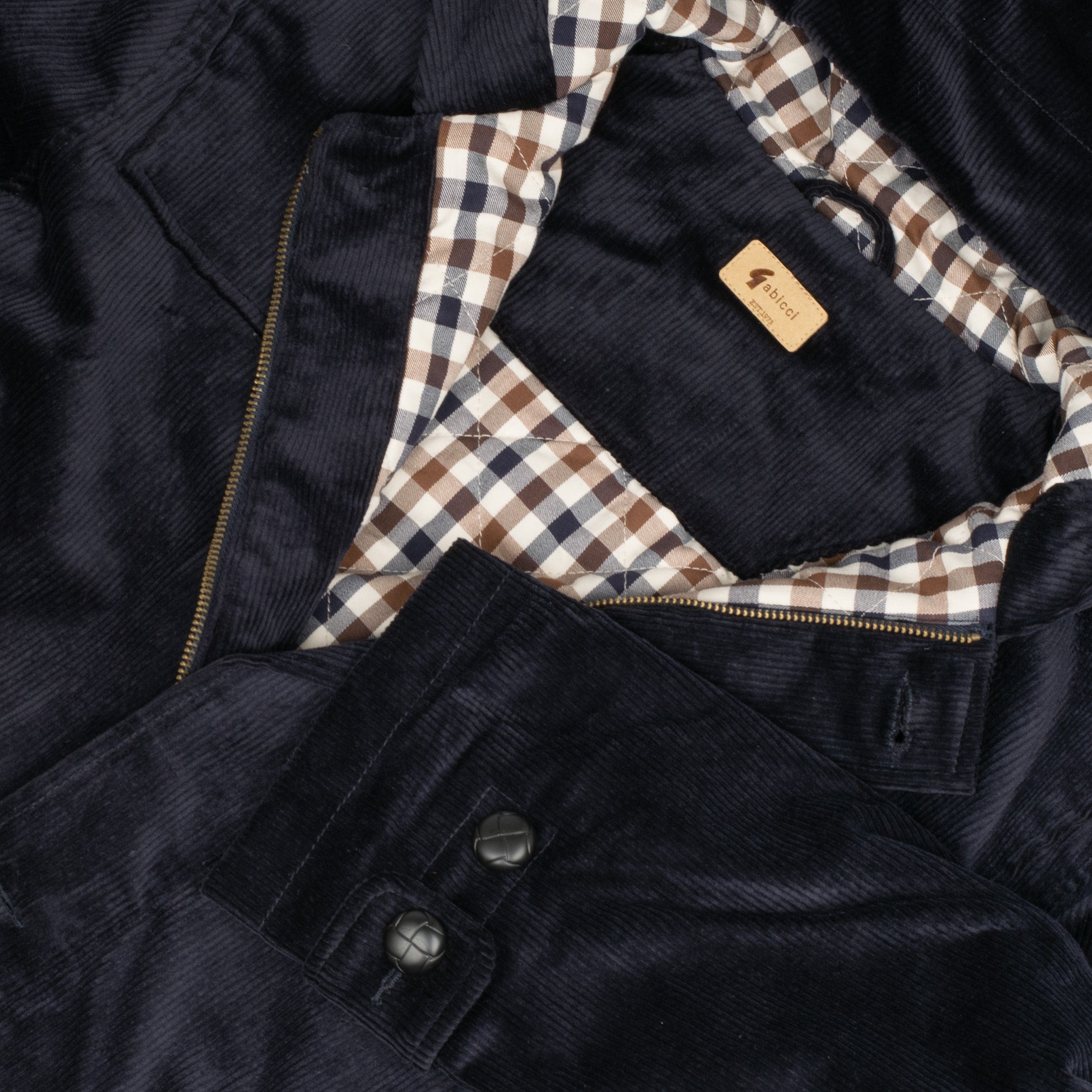Gabicci Vintage Chuck Cord Duffel Coat Navy