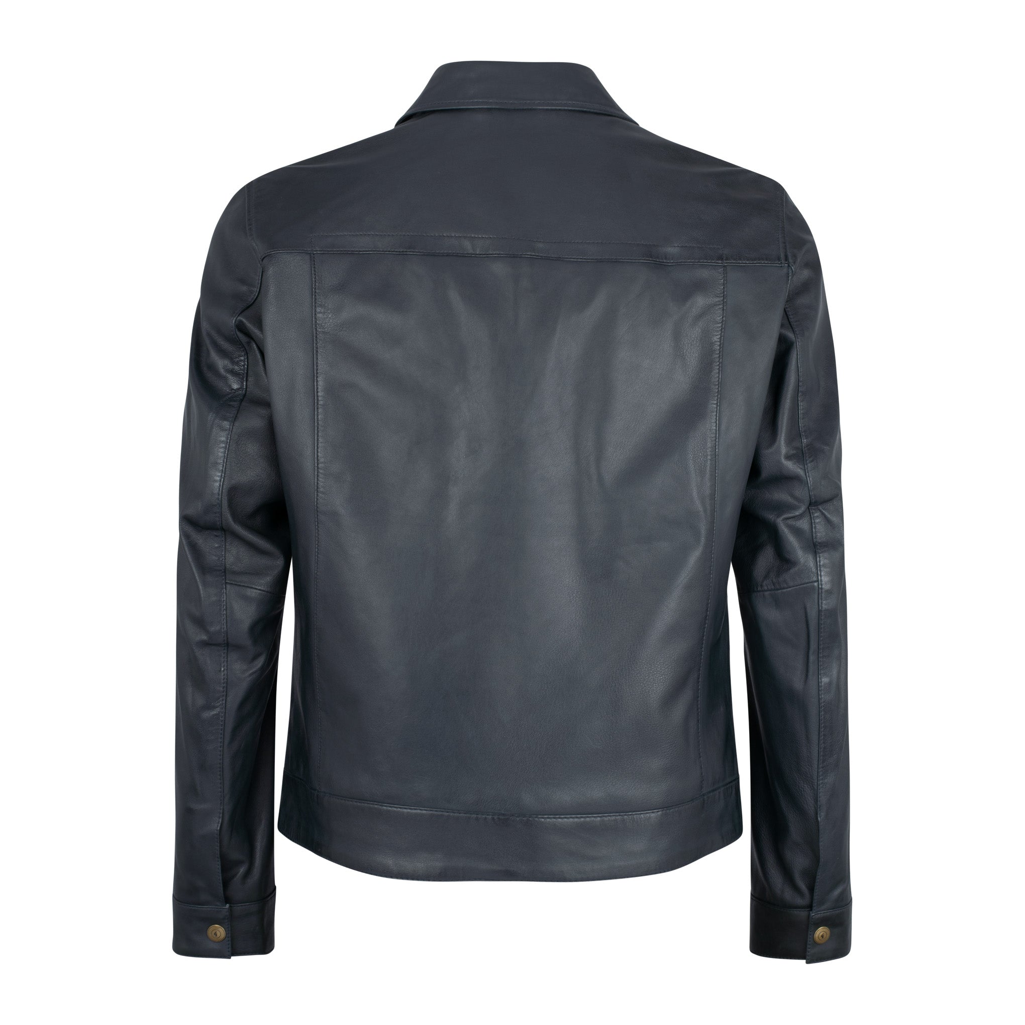 GabicciNavyJacketBackleather.