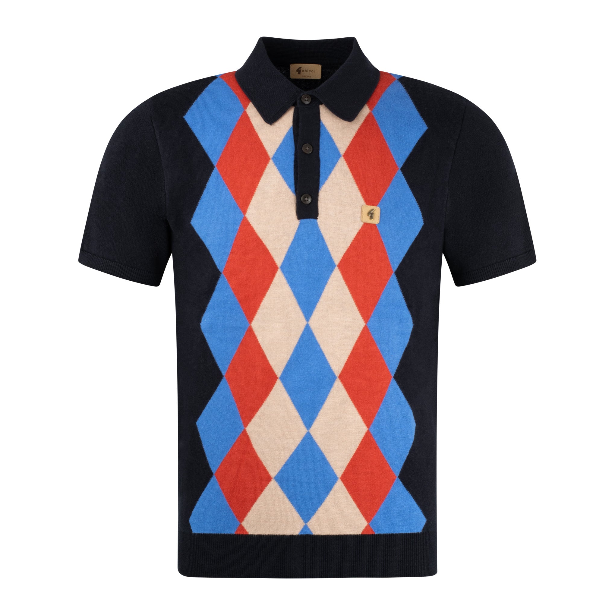 Mens vintage knitted polo sales