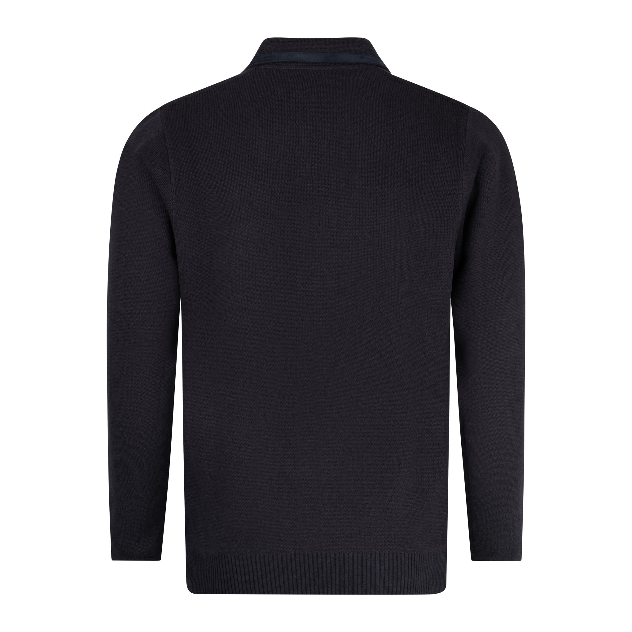 Gabicci Vintage Fleetwood Knit Polo Navy