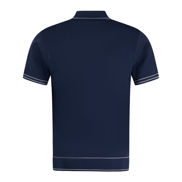 Gabicci Archive Chris Knit Polo Navy