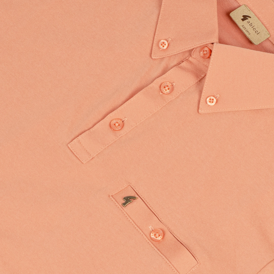 Gabicci Vintage Ladro Polo Shirt Peach
