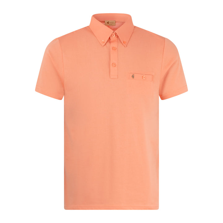 Gabicci Vintage Ladro Polo Shirt Peach