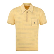 Gabicci Archive Chris Knit Polo Yellow