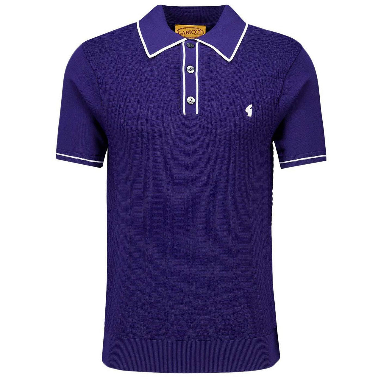 Gabicci Archive Ronnie Knit Polo Blue