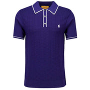 Gabicci Archive Ronnie Knit Polo Blue