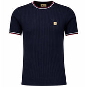 Gabicci Vintage Santino Knit T-Shirt Navy