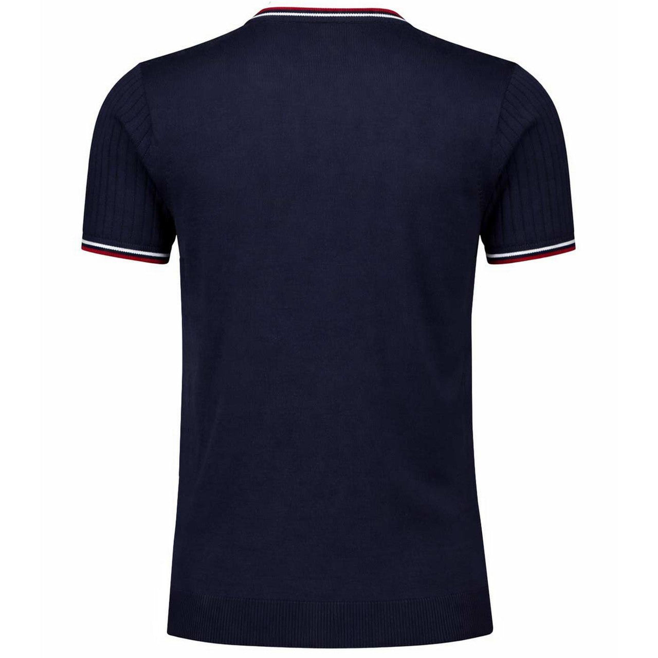 Gabicci Vintage Santino Knit T-Shirt Navy