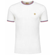 Gabicci Vintage Santino Knit T-Shirt White