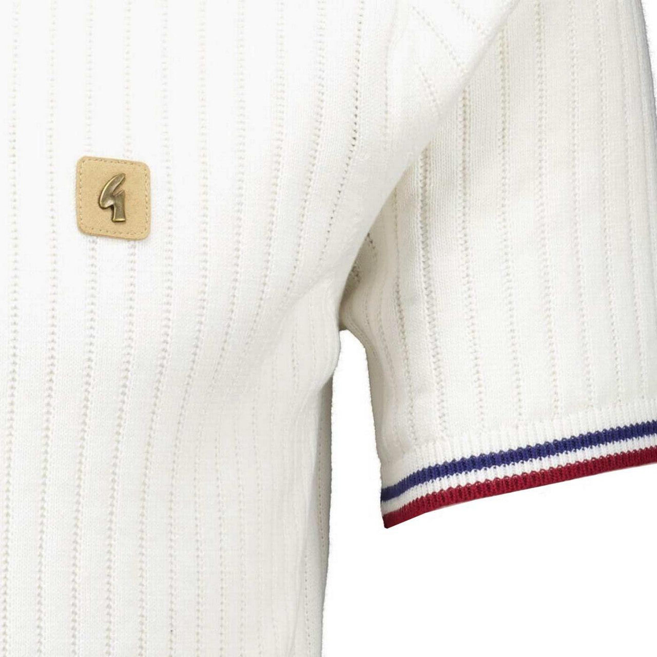 Gabicci Vintage Santino Knit T-Shirt White
