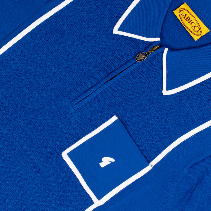 Gabicci Archive Alfeo Knit Polo Sapphire