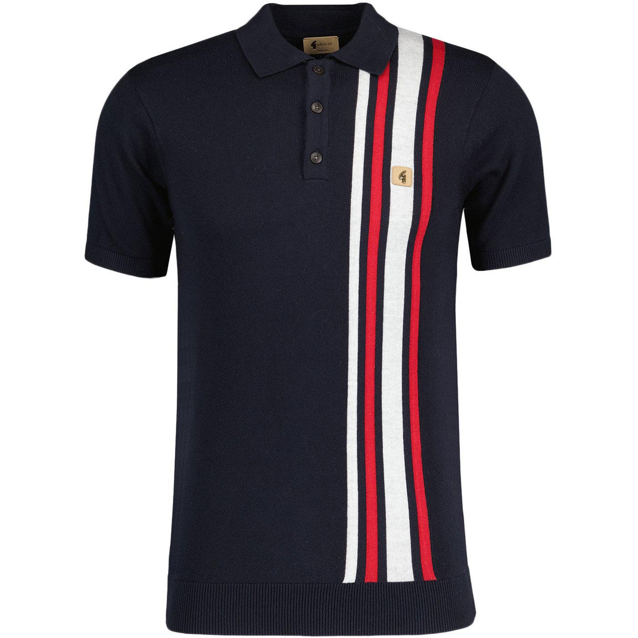 Gabicci Vintage Soda Knit Polo Navy