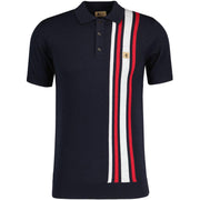 Gabicci Vintage Soda Knit Polo Navy