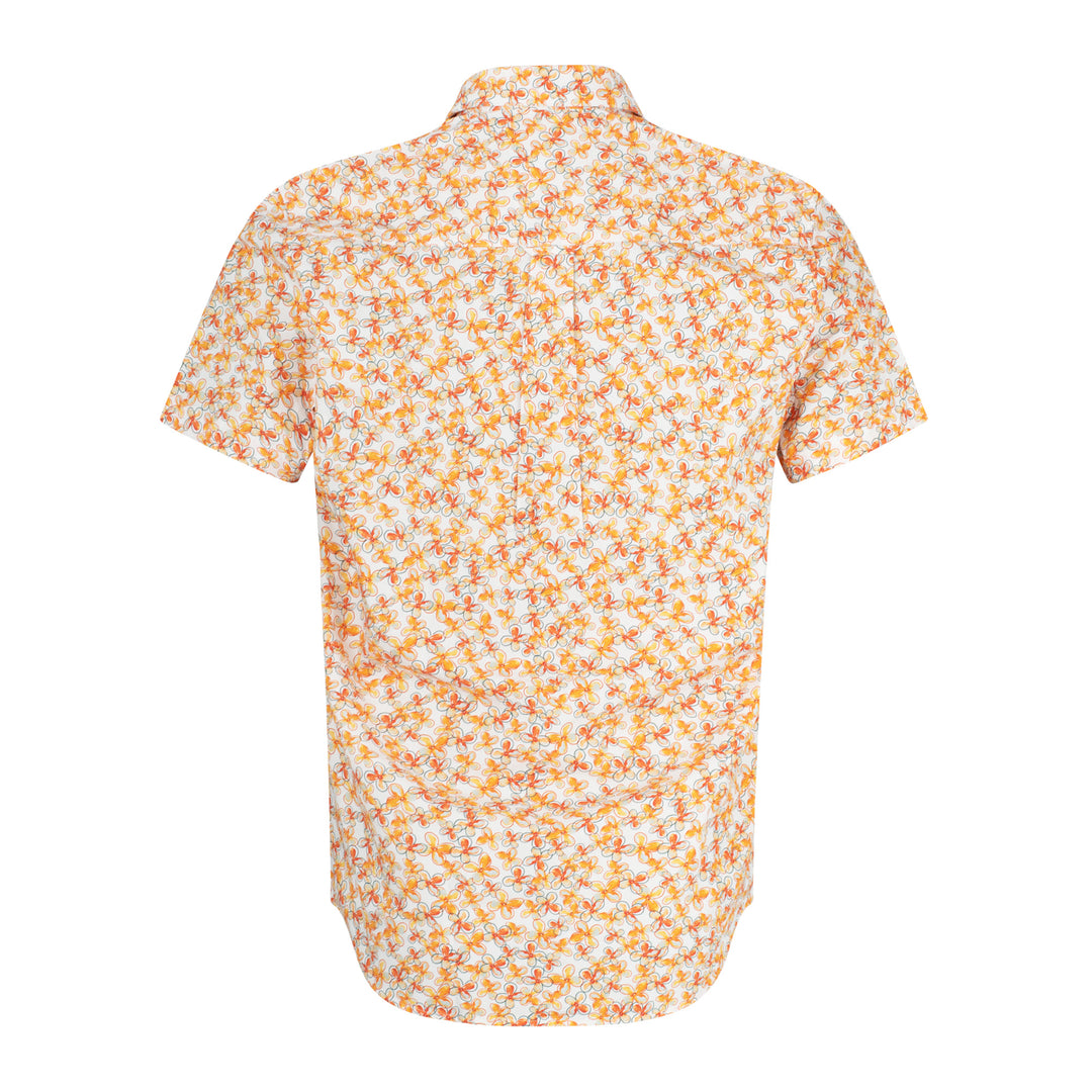 Gabicci Classic Floral Print Shirt Yellow