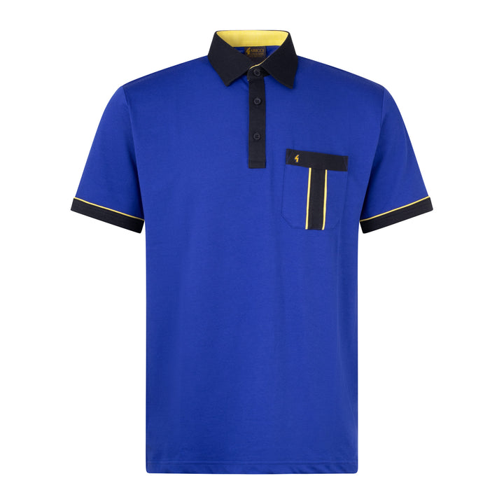 Gabicci Classic Pocket Polo Shirt Blue