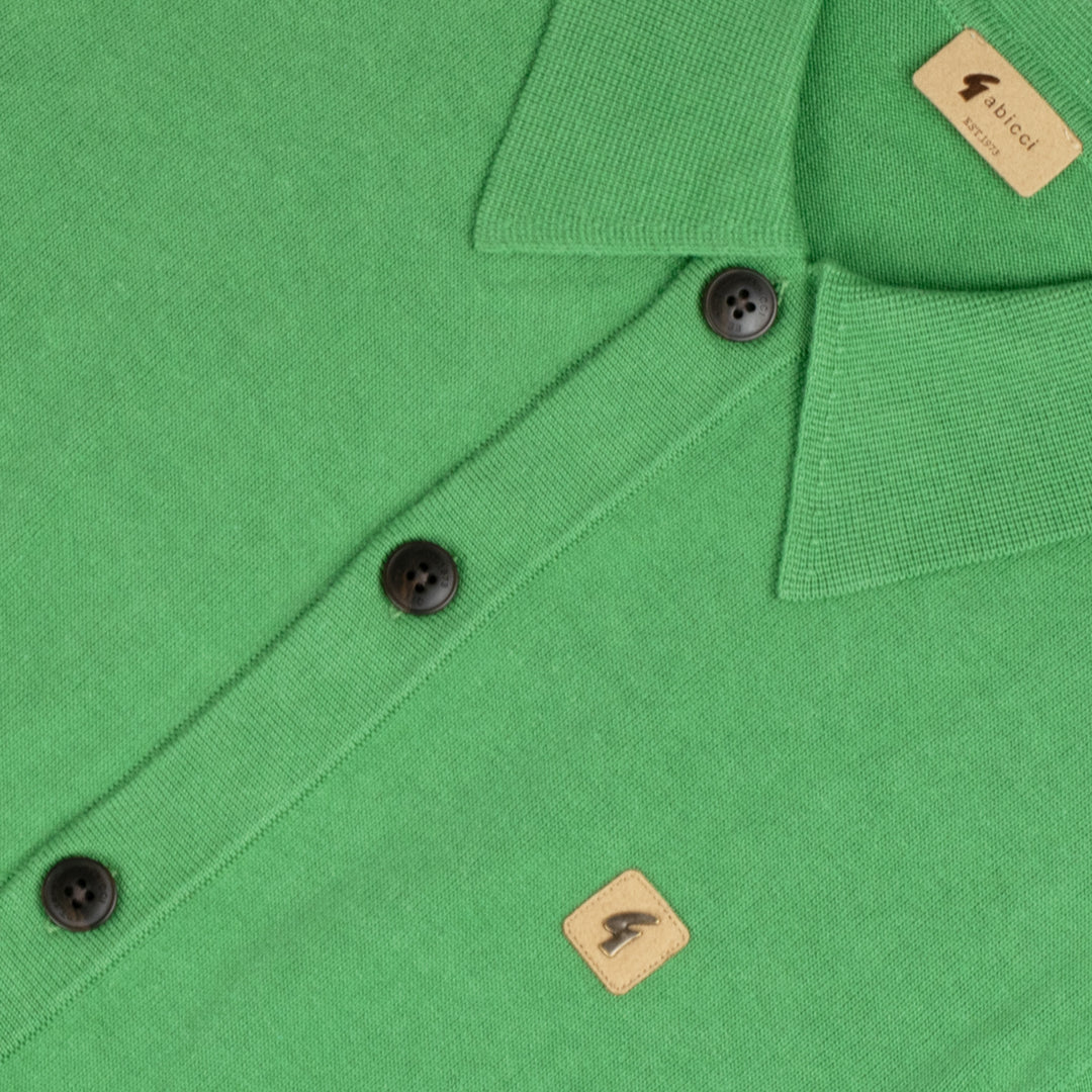 Gabicci Vintage Guinness Knit Shirt Verde