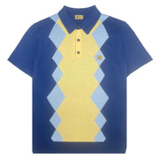 Gabicci Vintage Bond Knit Polo Blue