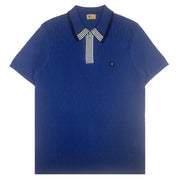 Gabicci Vintage Bourne Knit Polo Blue