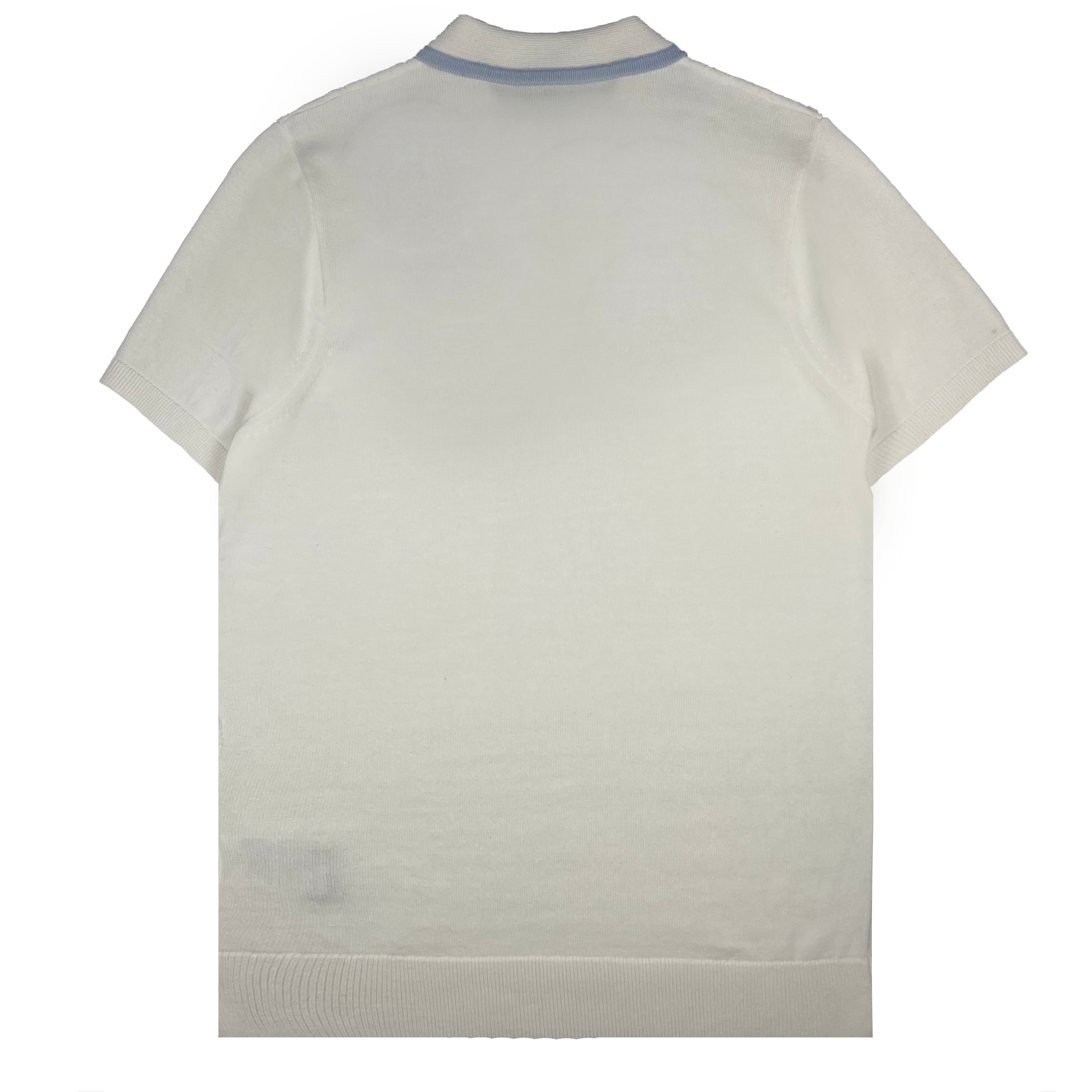 Gabicci Vintage Bourne Knit Polo White