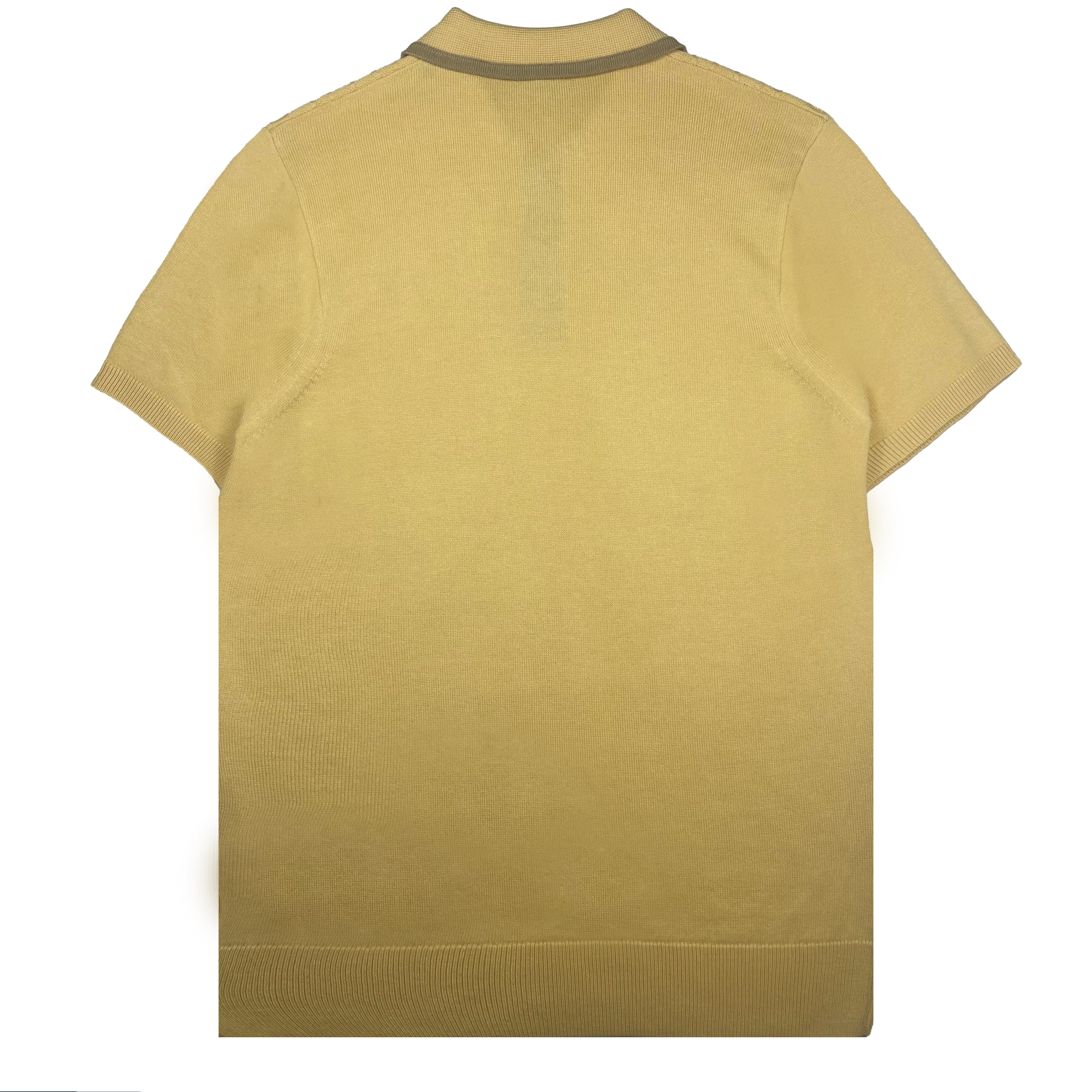 Gabicci Vintage Bourne Knit Polo Yellow