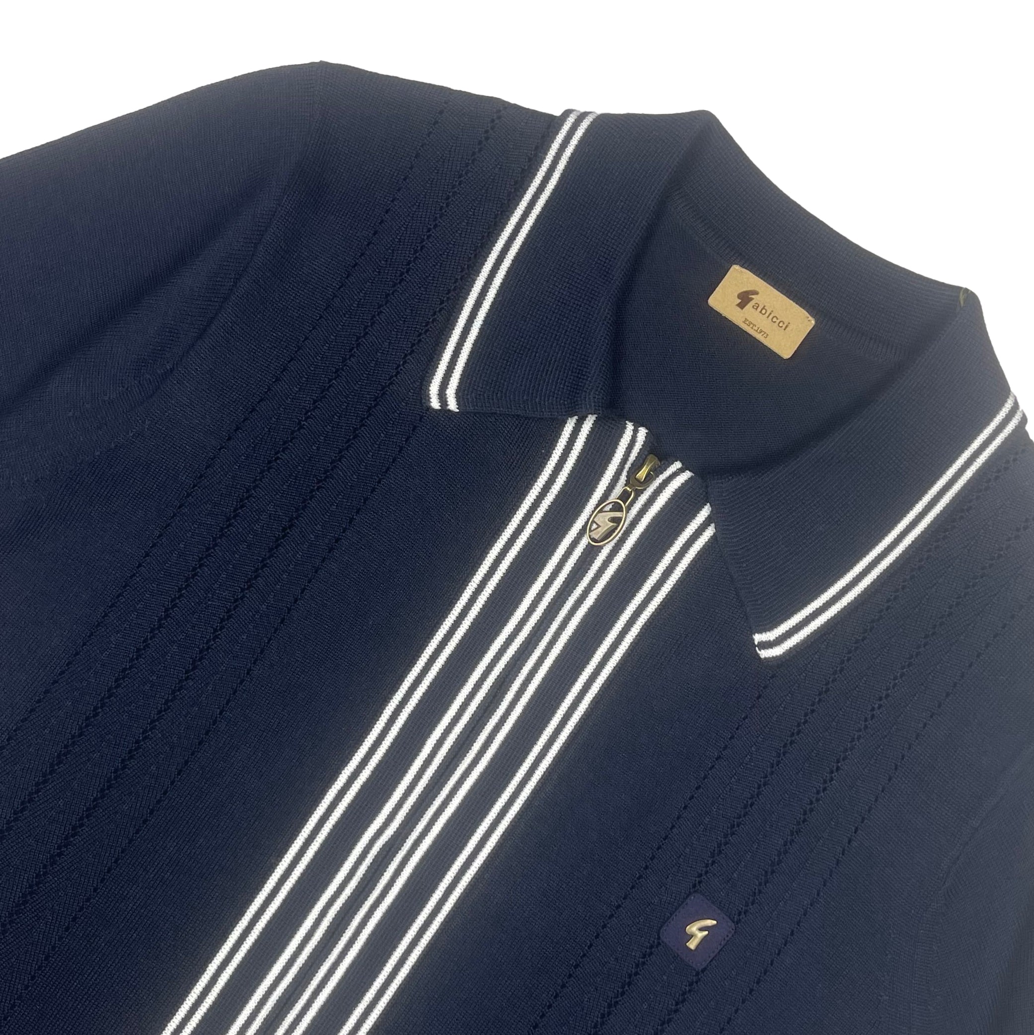 Gabicci Vintage Geller Knit Polo Navy
