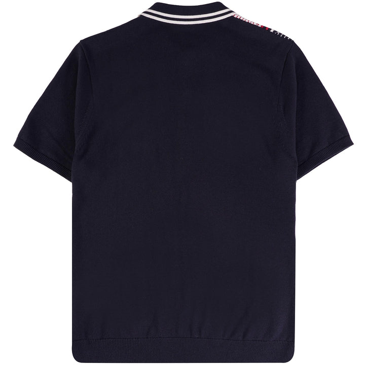Gabicci Vintage Herrmann Knit Polo Shirt Navy