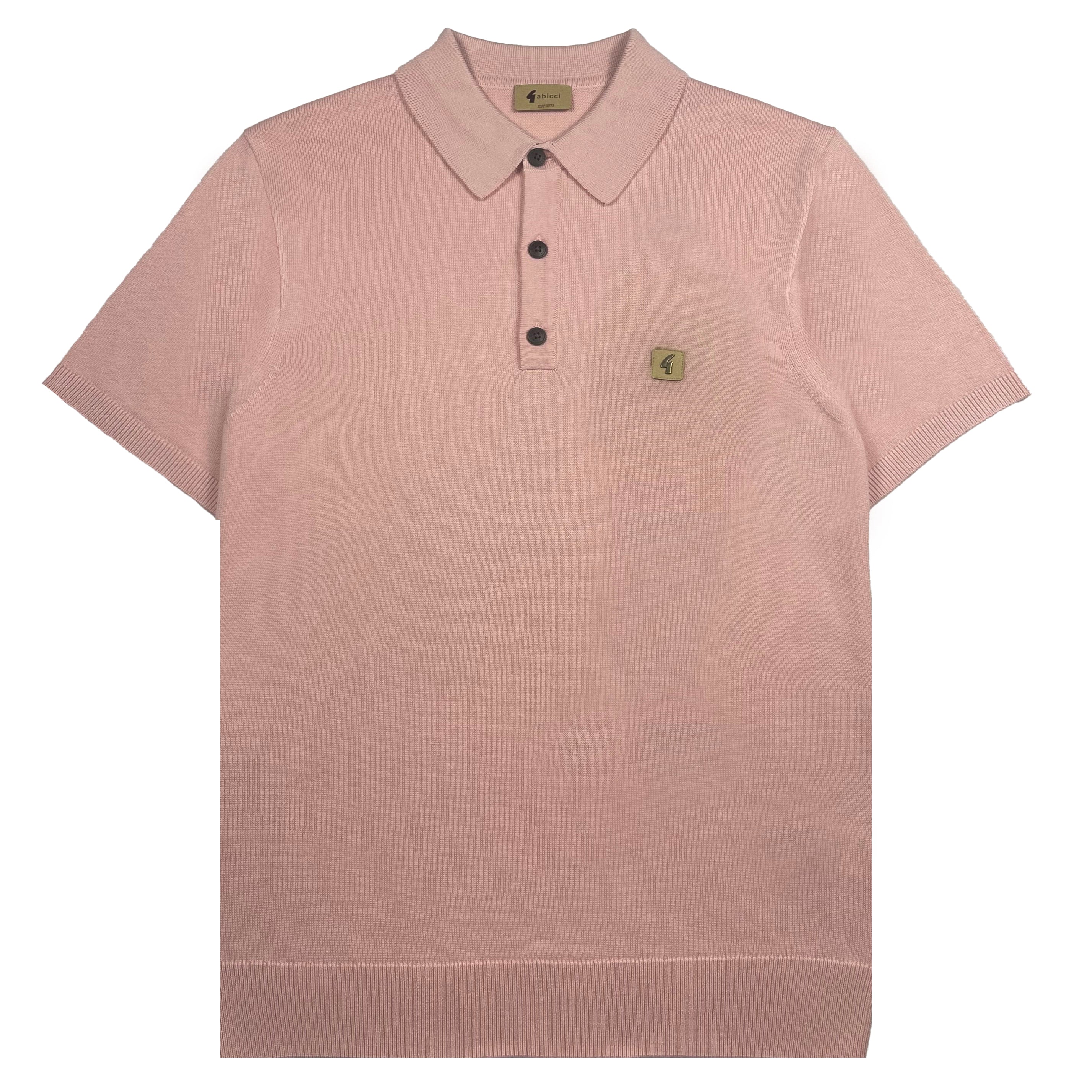 Gabicci Vintage Jackson Polo Shirt Pink
