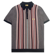 Gabicci Vintage Jed Knit Polo Navy