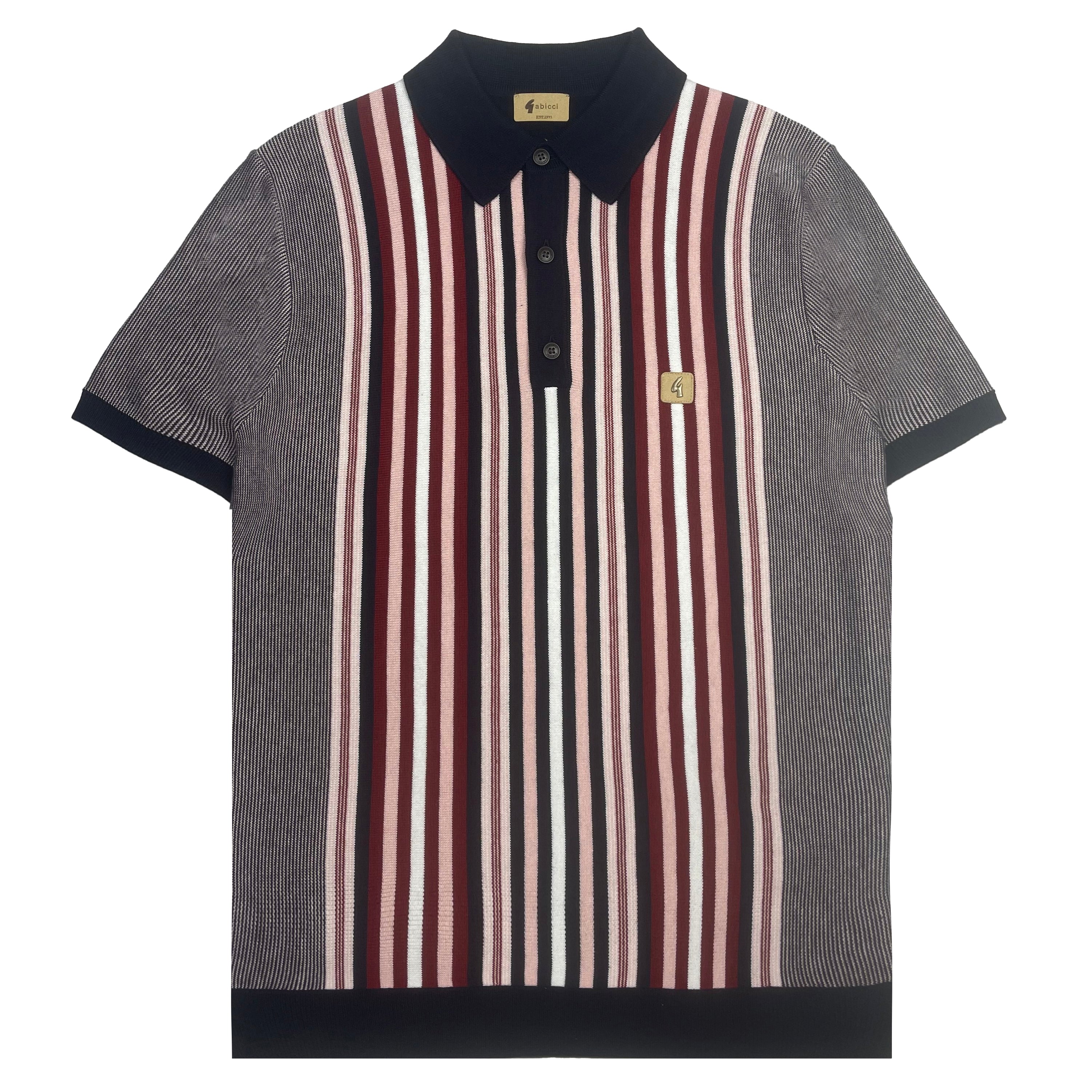 Gabicci Vintage Jed Knit Polo Navy