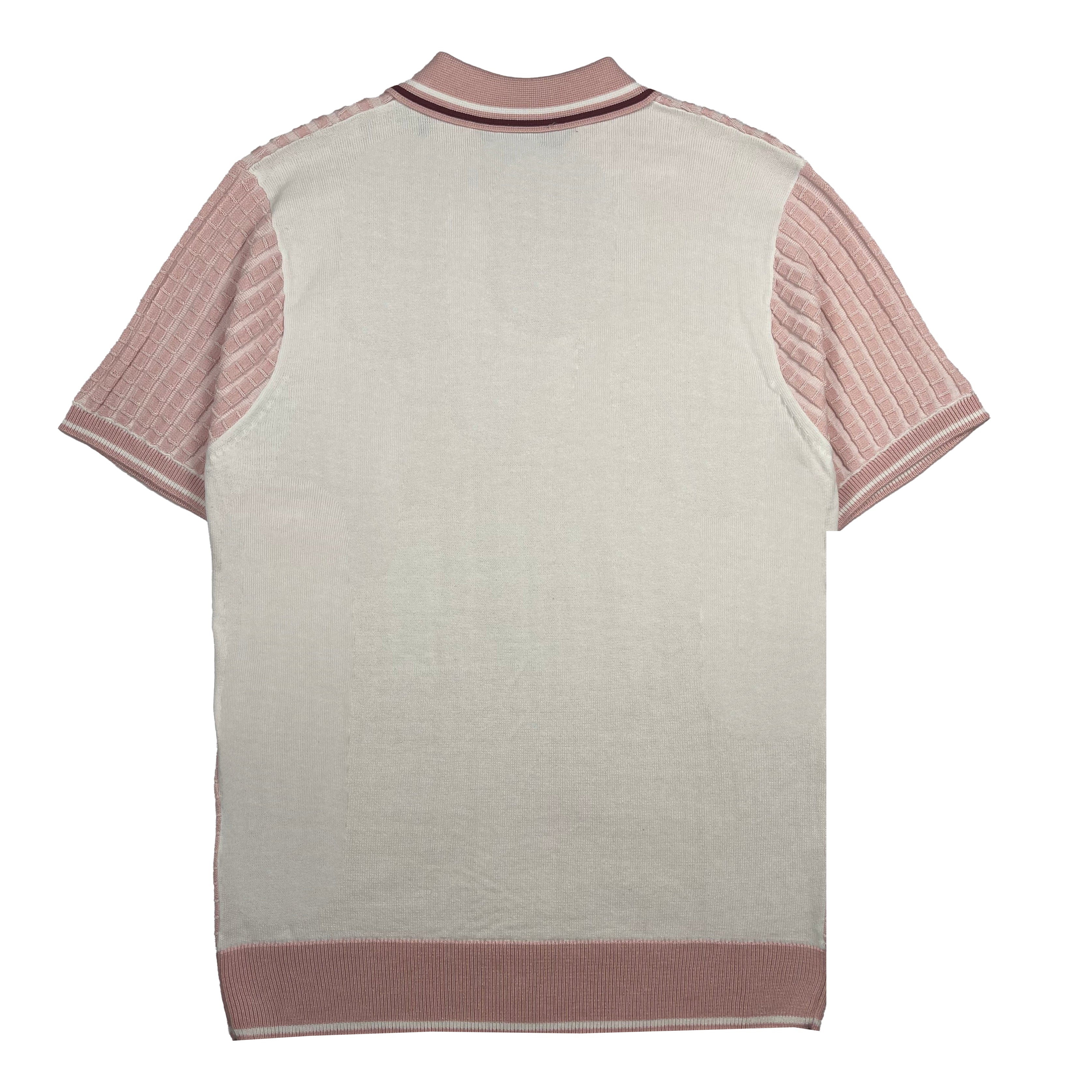 Gabicci Vintage Jura Knit Polo Pink