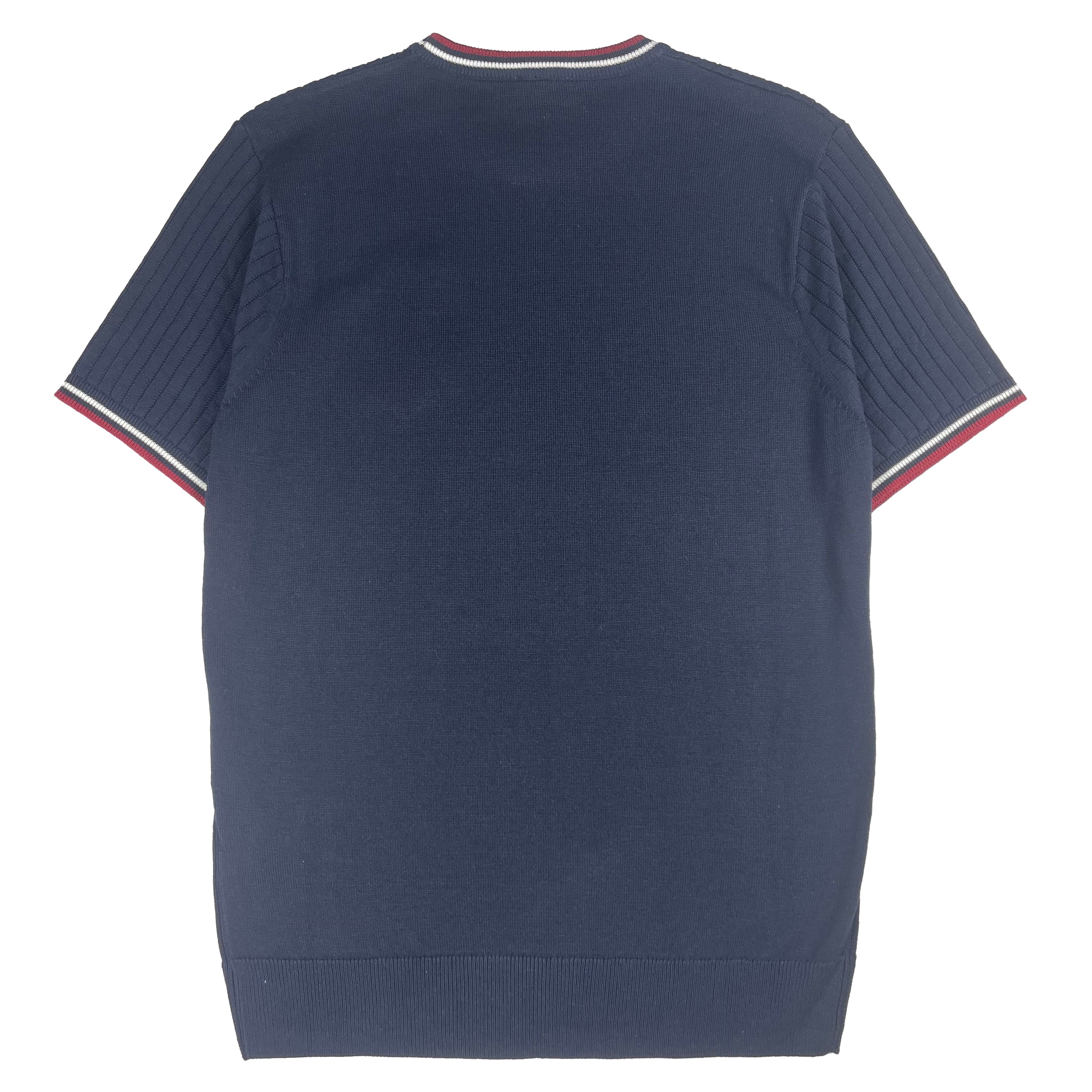 Gabicci Vintage Santino Knit T-Shirt Navy