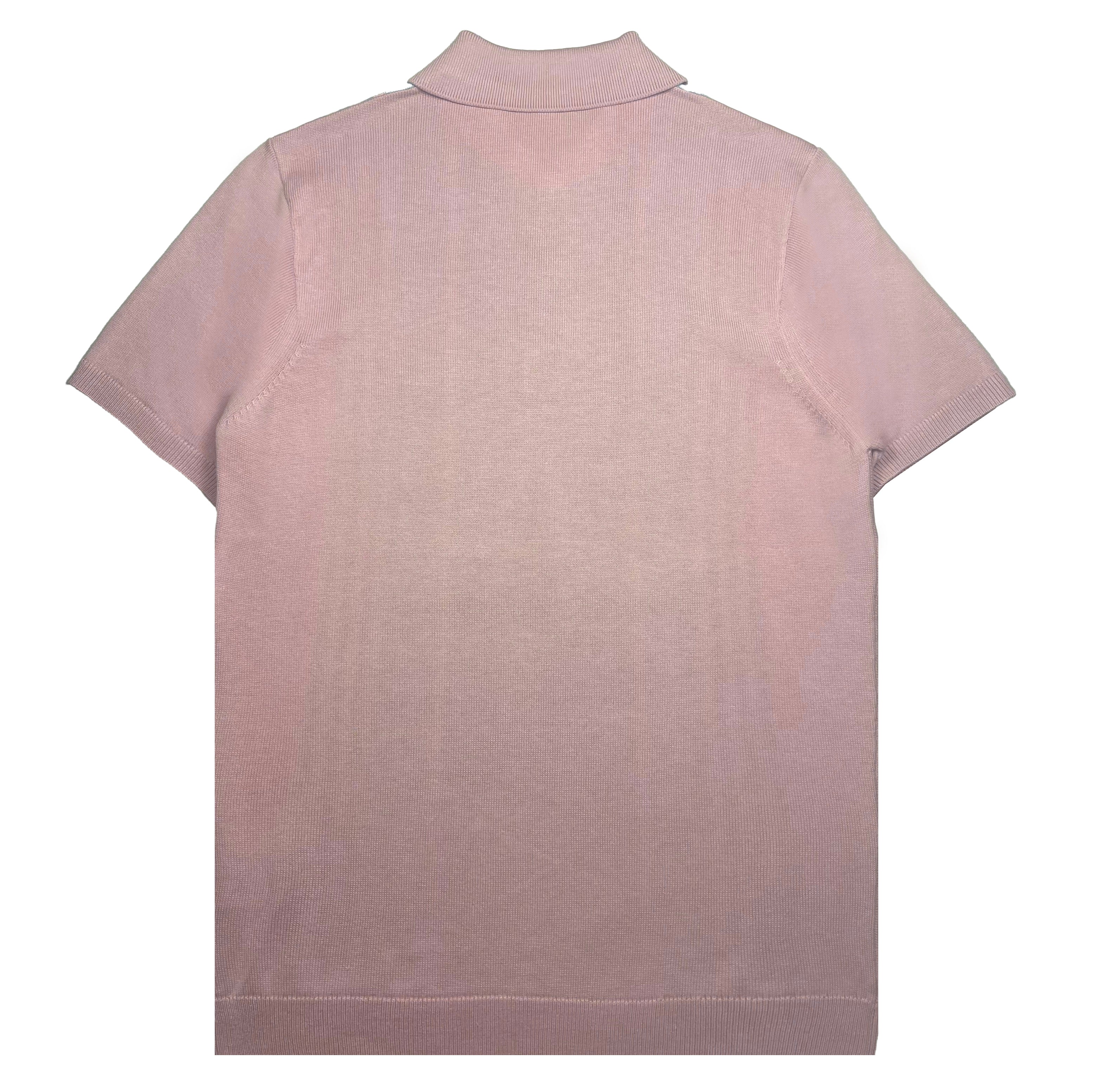 Gabicci Vintage Searle Knit Polo Pink