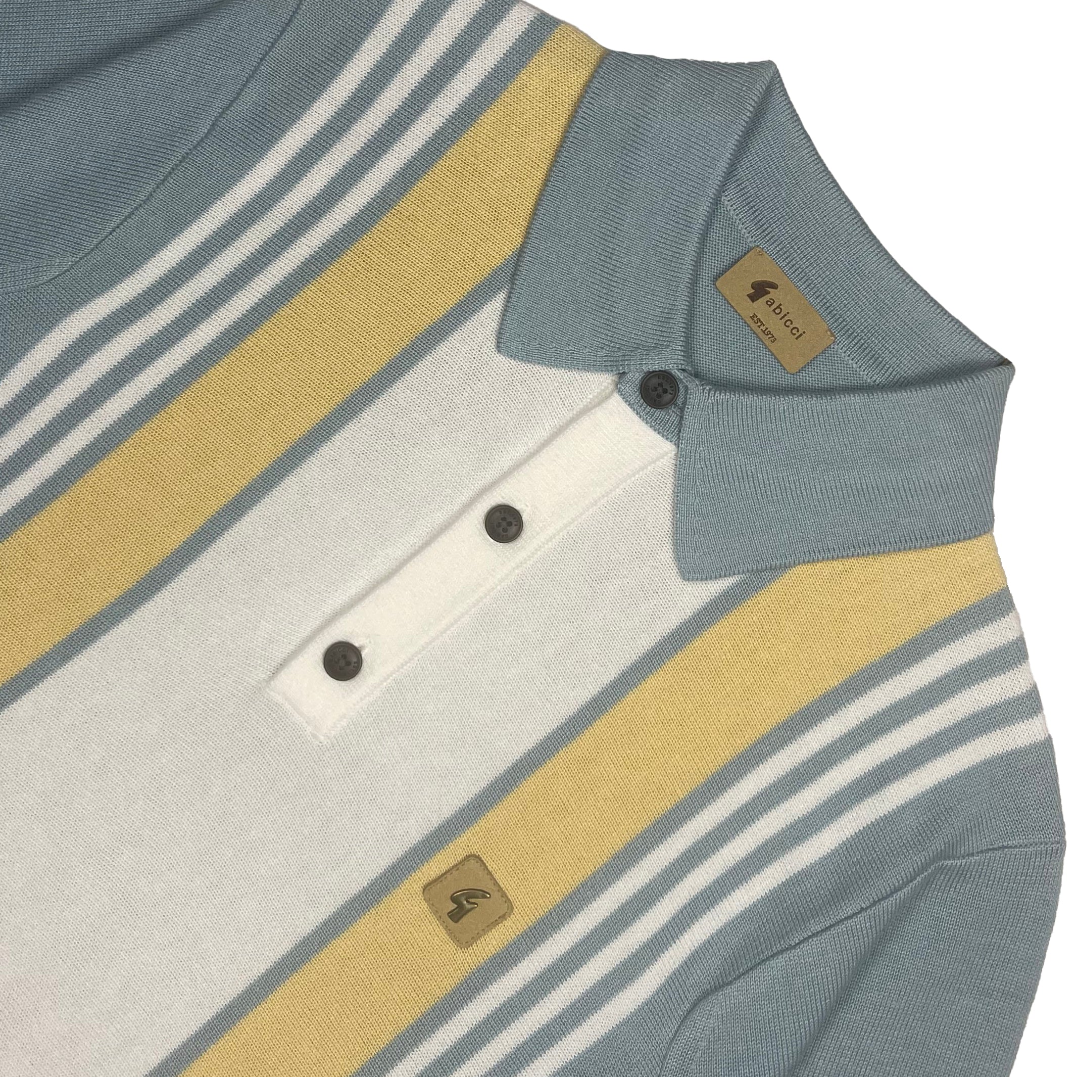 Gabicci Vintage Searle Knit Polo Mint