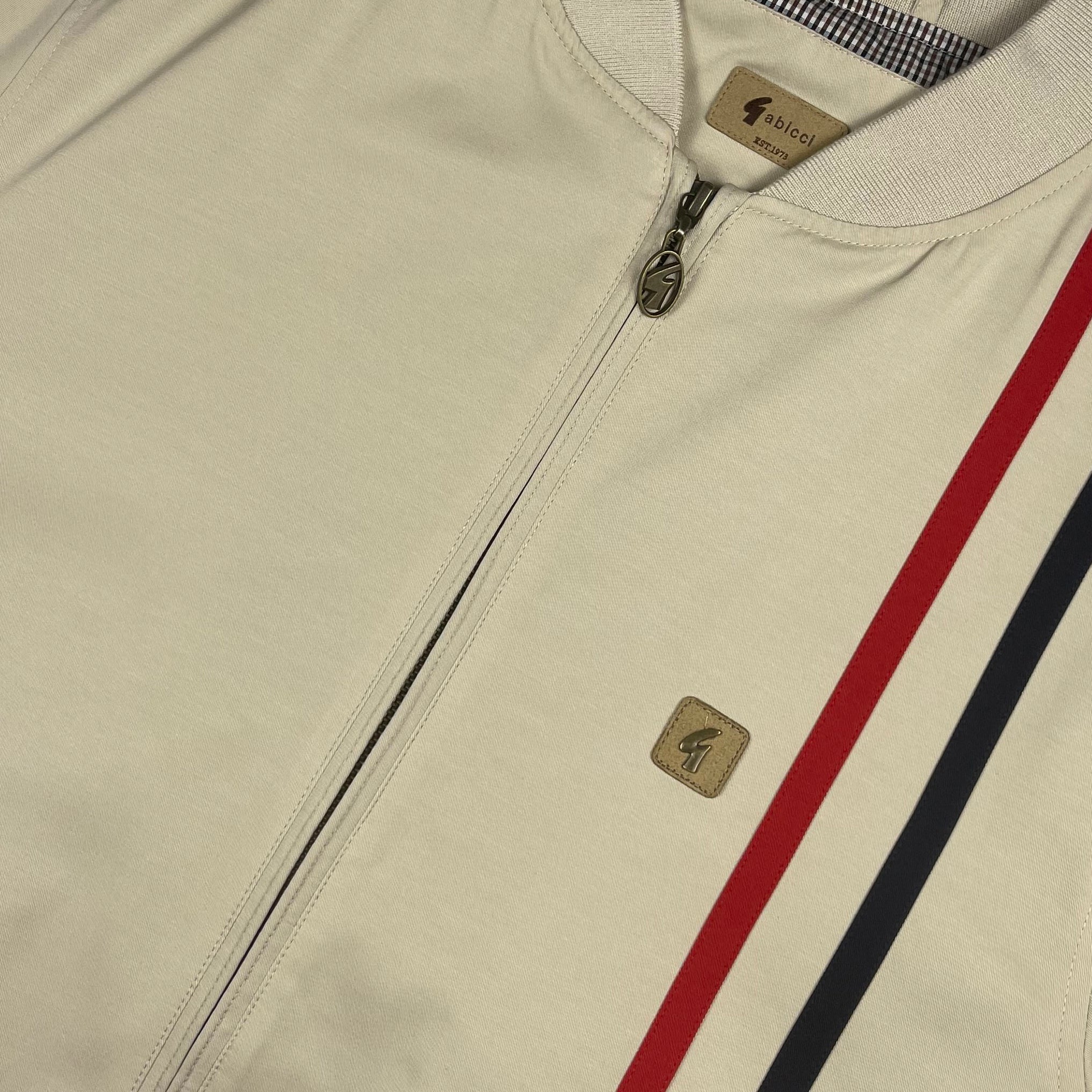 Gabicci Vintage Griffin Bomber Jacket Cream