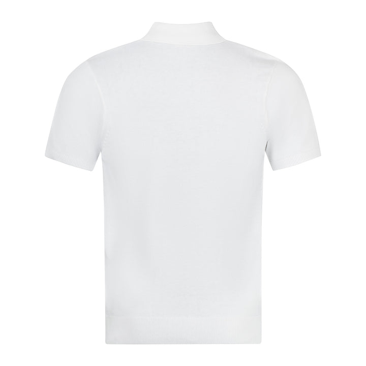 Gabicci Vintage Bond Knit Polo White