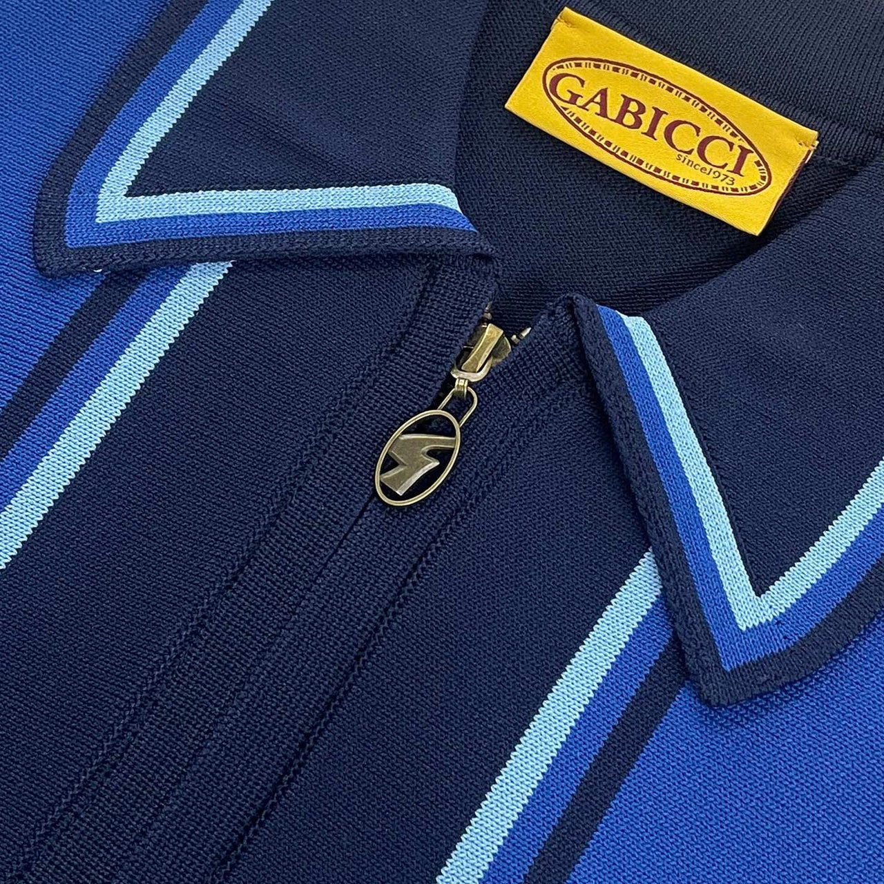 Gabicci Archive Xander Knit Polo Navy