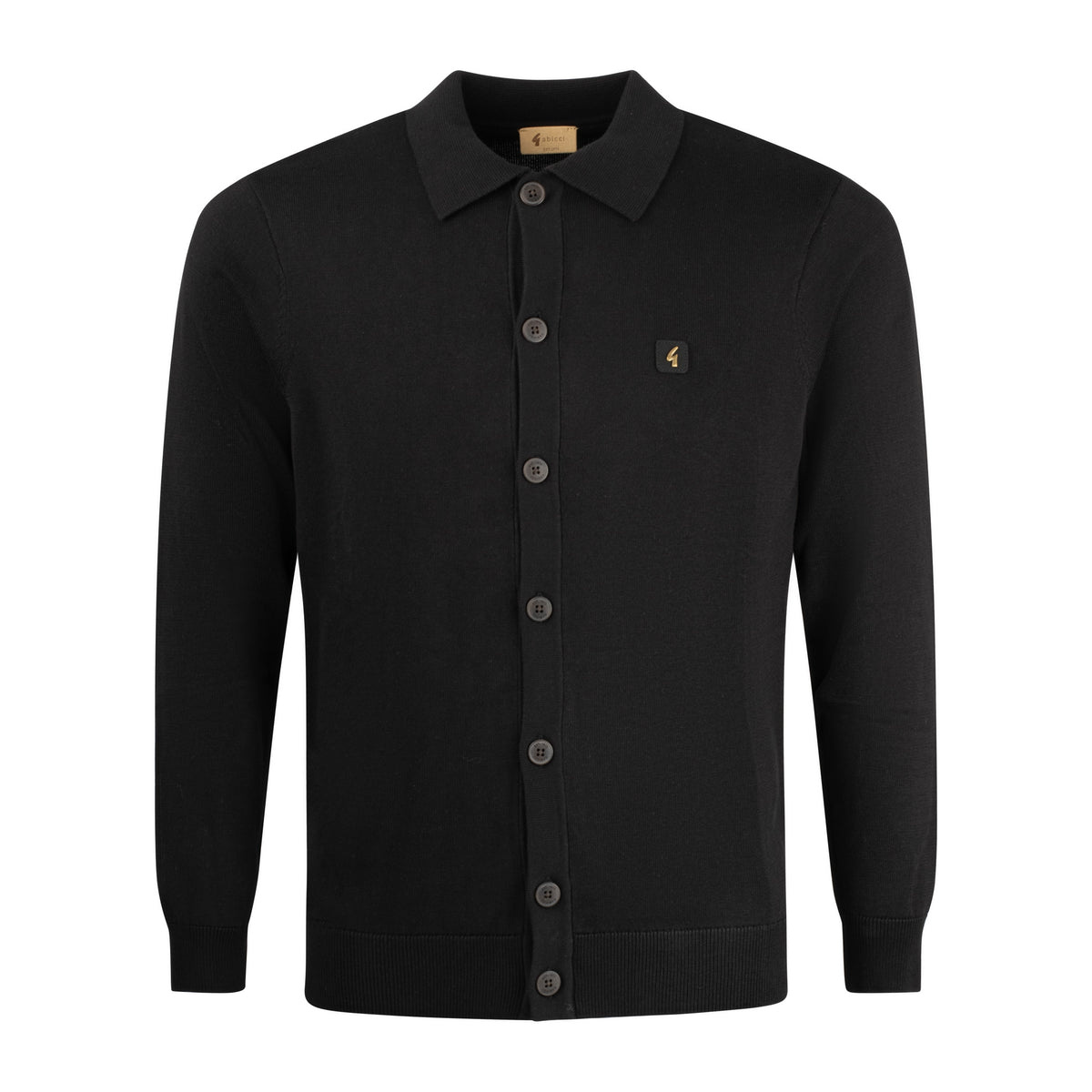 Gabicci Vintage Azmia Knit Shirt Black