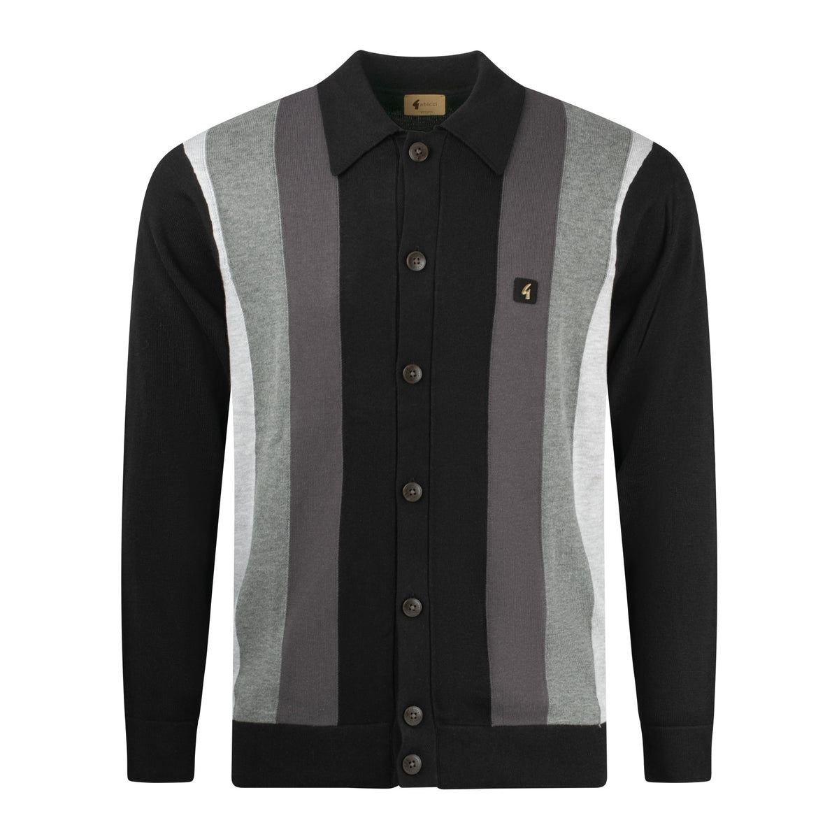 Gabicci Vintage Pedro Knit Shirt Black