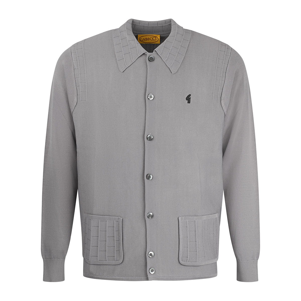 Gabicci Archive Eddie Knit Shirt Grey